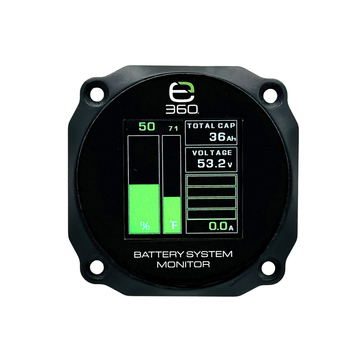 E360 51.2V GC2 Lithium Battery Monitor. LCD Display with 3M Cable [A]
