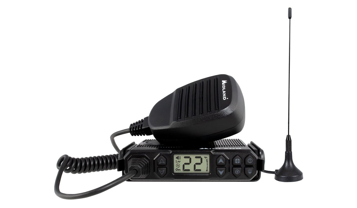 Midland Micro Mobile 5 Watt GMRS Radio with Weather and Magnetic Mount Antenna [A]