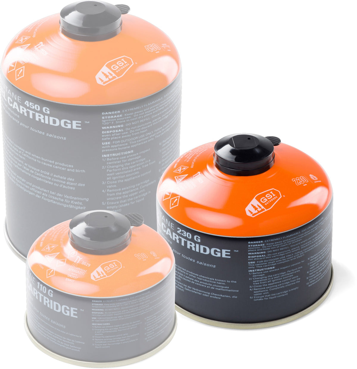 GSI ISOBUTANE 230 G FUEL CARTRIDGE